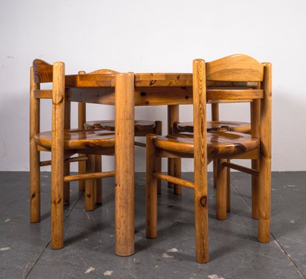 Dining Table and Chairs in the style of Rainer Daumiller, 1970s, Set of 6-VLO-1361352