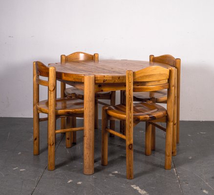 Dining Table and Chairs in the style of Rainer Daumiller, 1970s, Set of 6-VLO-1361352