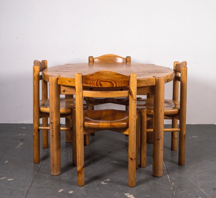 Dining Table and Chairs in the style of Rainer Daumiller, 1970s, Set of 6-VLO-1361352