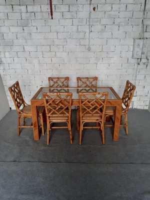 Dining Table and Chairs, Set of 7-GZF-1819147