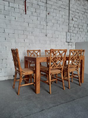 Dining Table and Chairs, Set of 7-GZF-1819147