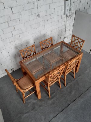 Dining Table and Chairs, Set of 7-GZF-1819147