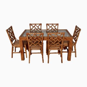 Dining Table and Chairs, Set of 7-GZF-1819147