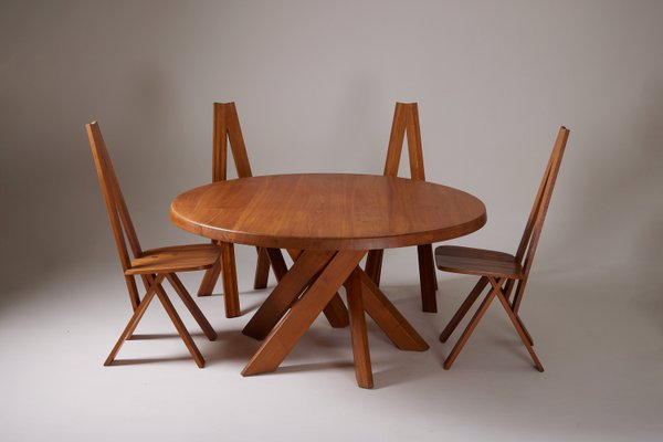 Dining Table by Pierre Chapo, 1969-QAC-2021148