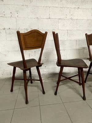 Dining Table & Chairs from Thonet, Austria, 1920s, Set of 5-JHL-1755883