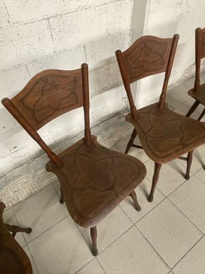 Dining Table & Chairs from Thonet, Austria, 1920s, Set of 5-JHL-1755883