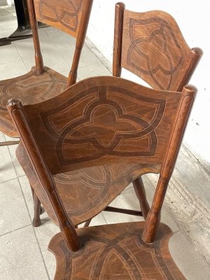 Dining Table & Chairs from Thonet, Austria, 1920s, Set of 5-JHL-1755883