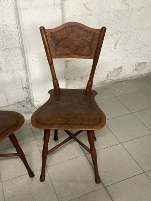 Dining Table & Chairs from Thonet, Austria, 1920s, Set of 5-JHL-1755883