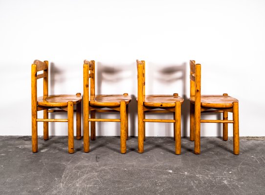 Dining Table & Chairs Set in the Style of Rainer Daumiller, 1970s, Set of 5-VLO-1000304