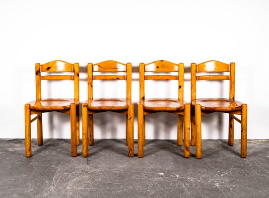 Dining Table & Chairs Set in the Style of Rainer Daumiller, 1970s, Set of 5-VLO-1000304