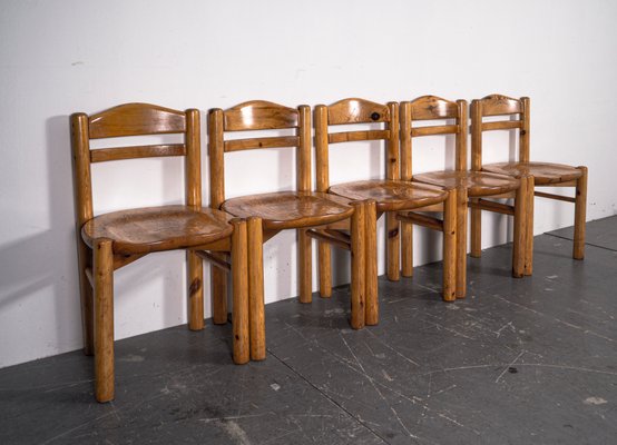 Dining Table & Chairs Set in the Style of Rainer Daumiller, 1970s, Set of 6-VLO-1438309