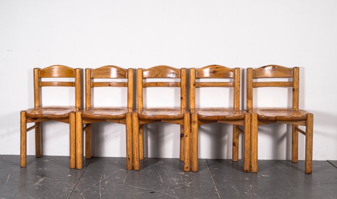 Dining Table & Chairs Set in the Style of Rainer Daumiller, 1970s, Set of 6-VLO-1438309