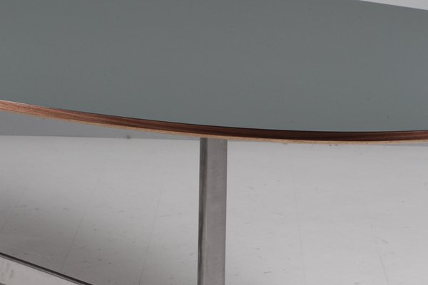 Dining Table Fenix Laminate and Walnut attributed to Piet Hein& Arne Jacobsen for Fritz Hansen, 1990s-HJB-2020822