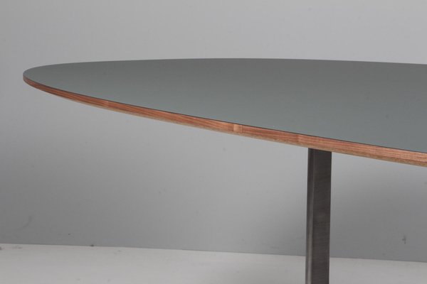 Dining Table Fenix Laminate and Walnut attributed to Piet Hein& Arne Jacobsen for Fritz Hansen, 1990s-HJB-2020822