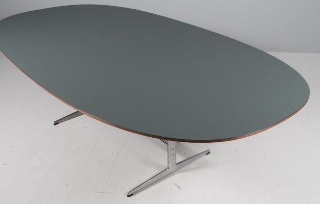 Dining Table Fenix Laminate and Walnut attributed to Piet Hein& Arne Jacobsen for Fritz Hansen, 1990s-HJB-2020822