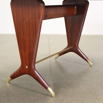 Dining Table in Mahogany, Italy, 1950s-VMM-1317221