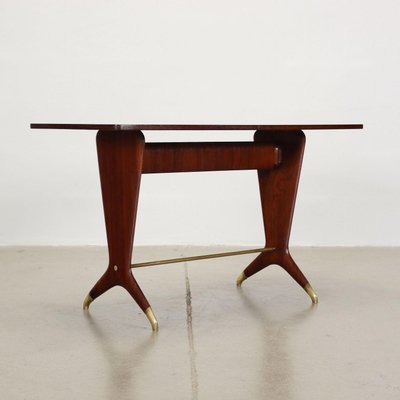 Dining Table in Mahogany, Italy, 1950s-VMM-1317221