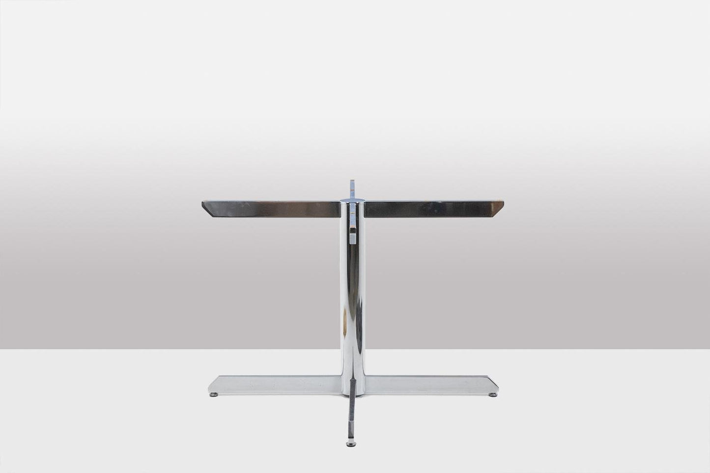 Dining Table in Marble and Chromed Metal by Florence Knoll for Knoll, 1960s