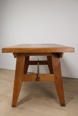 Dining Table in Oak by René Gabriel, 1950-IZV-2035391