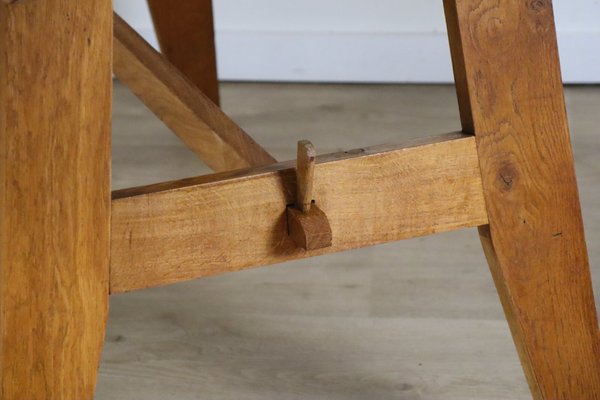 Dining Table in Oak by René Gabriel, 1950-IZV-2035391