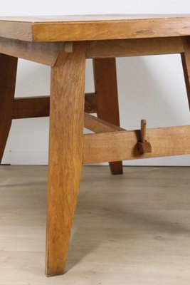 Dining Table in Oak by René Gabriel, 1950-IZV-2035391