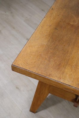 Dining Table in Oak by René Gabriel, 1950-IZV-2035391