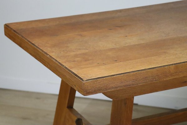 Dining Table in Oak by René Gabriel, 1950-IZV-2035391