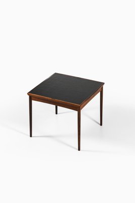 Dining Table in Rosewood and Black Leather by Carlo Jensen, 1960s-SC-2026574