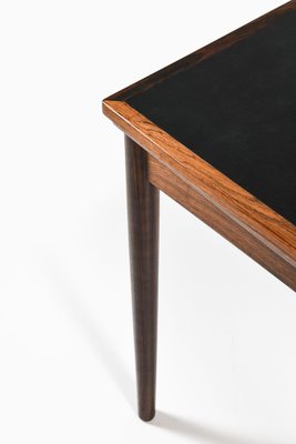 Dining Table in Rosewood and Black Leather by Carlo Jensen, 1960s-SC-2026574