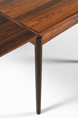 Dining Table in Rosewood and Black Leather by Carlo Jensen, 1960s-SC-2026574