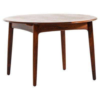 Dining Table in Rosewood and Brass attributed to Svend Aage Madsen, 1960s-SC-2032654