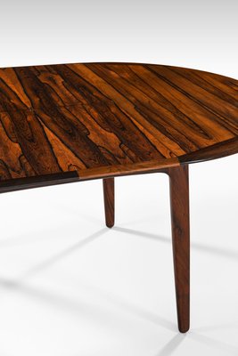 Dining Table in Rosewood and Brass attributed to Svend Aage Madsen, 1960s-SC-2032654