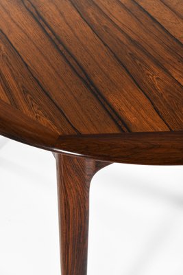 Dining Table in Rosewood and Brass attributed to Svend Aage Madsen, 1960s-SC-2032654