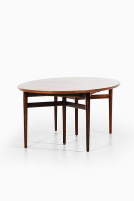 Dining Table in Rosewood and Leather attributed to Arne Vodder, 1950s-SC-2020802