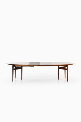 Dining Table in Rosewood and Leather attributed to Arne Vodder, 1950s-SC-2020802