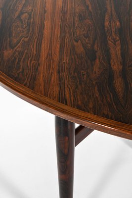 Dining Table in Rosewood and Leather attributed to Arne Vodder, 1950s-SC-2020802