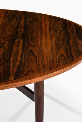 Dining Table in Rosewood and Leather attributed to Arne Vodder, 1950s-SC-2020802