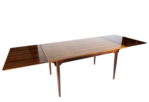 Dining Table in Rosewood with Extensions by Arne Vodder, 1960s-UY-911716