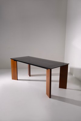 Dining Table in Smoked Glass attributed to Afra & Tobia Scarpa, 1970-RCE-2020494