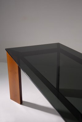 Dining Table in Smoked Glass attributed to Afra & Tobia Scarpa, 1970-RCE-2020494