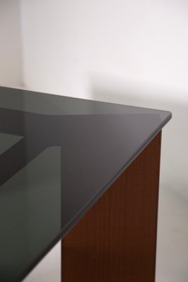 Dining Table in Smoked Glass attributed to Afra & Tobia Scarpa, 1970-RCE-2020494