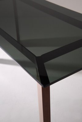 Dining Table in Smoked Glass attributed to Afra & Tobia Scarpa, 1970-RCE-2020494