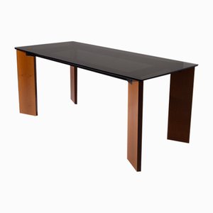 Dining Table in Smoked Glass attributed to Afra & Tobia Scarpa, 1970-RCE-2020494