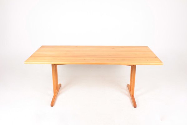 Dining Table in Solid Scandinavian Pine from Søborg Furniture, 1960s-FK-835163