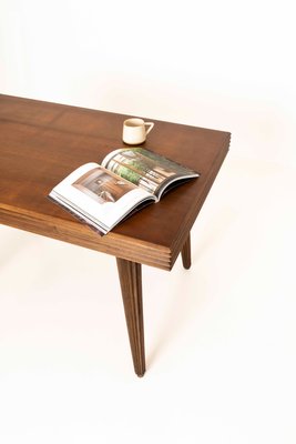 Dining Table in Veneered Walnut by Gio Ponti, Italy, 1940s-UQV-1220255