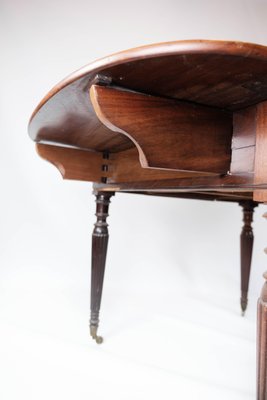 Dining Table of Mahogany with Extension Plates, 1840s-UY-1005712