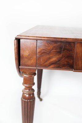 Dining Table of Mahogany with Extension Plates, 1840s-UY-1005712