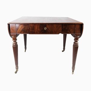 Dining Table of Mahogany with Extension Plates, 1840s-UY-1005712