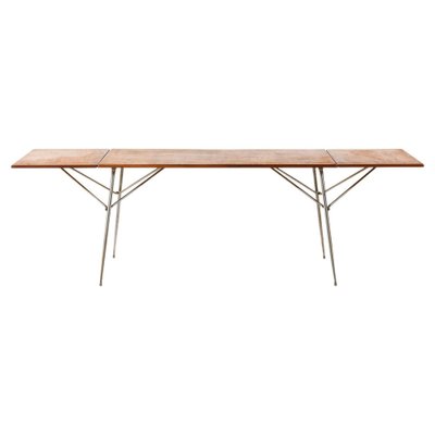 Dining Table or Desk in Teak and Steel attributed to Børge Mogensen, 1953-SC-1819608