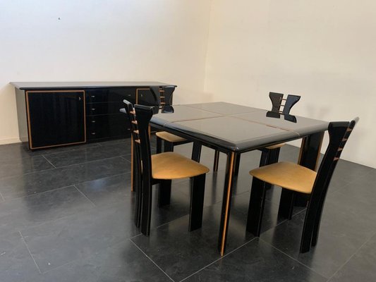 Dining Table Set by Pierre Cardin for Roche Bobois, 1970s, Set of 6-IJR-1784019